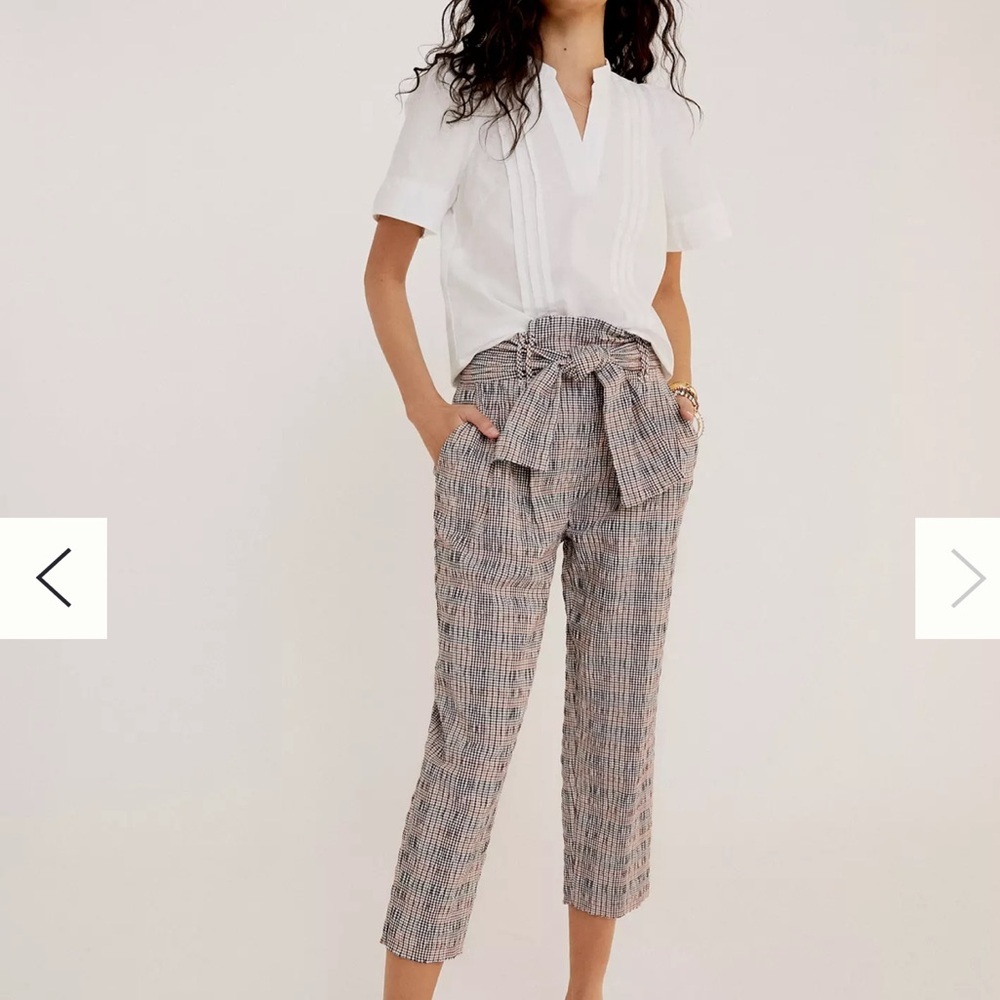 Anthropologie Hazelle Plaid Slim Trousers
Size 8